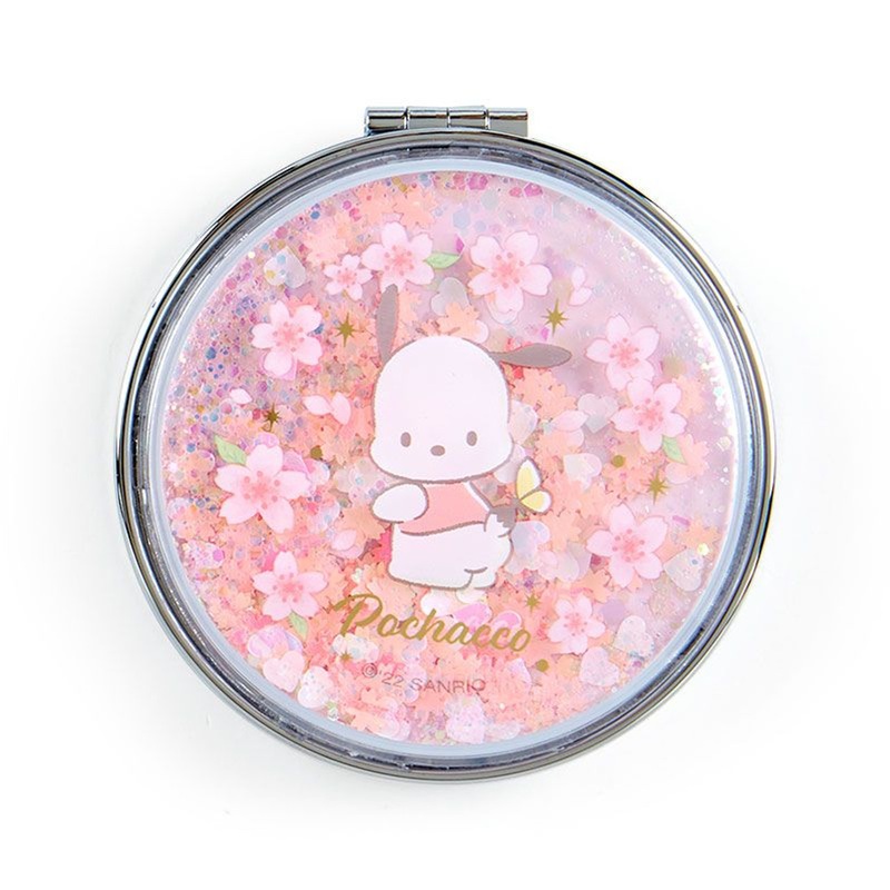 Sanrio Double Mirror Pochacco Cherry Blossoms