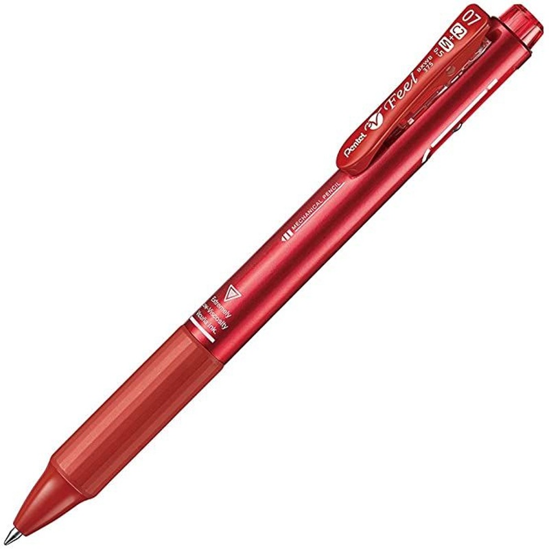 Pentel Vicuna Feel Multifunction Pen 0.7mm (Metallic Red)