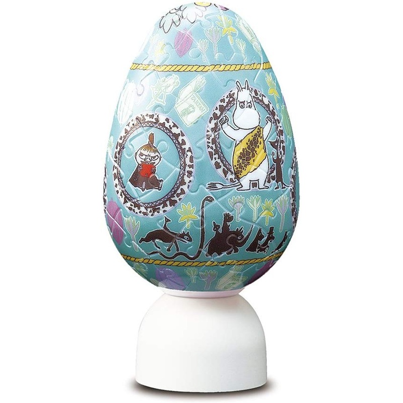 Yanoman 3D LED Egg Lantern Puzzle 2202-16 Moomins Bongo Bongo (80 Pieces)