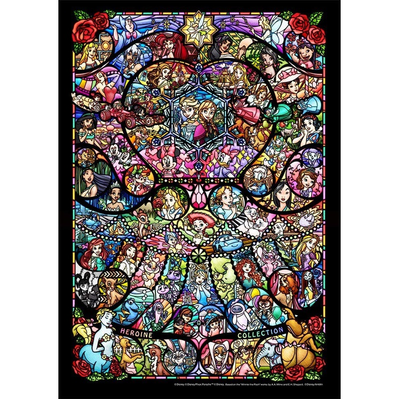Tenyo Japan Pure White Jigsaw Puzzle DPG266-576 Disney and Pixar heroins (266 Pieces)