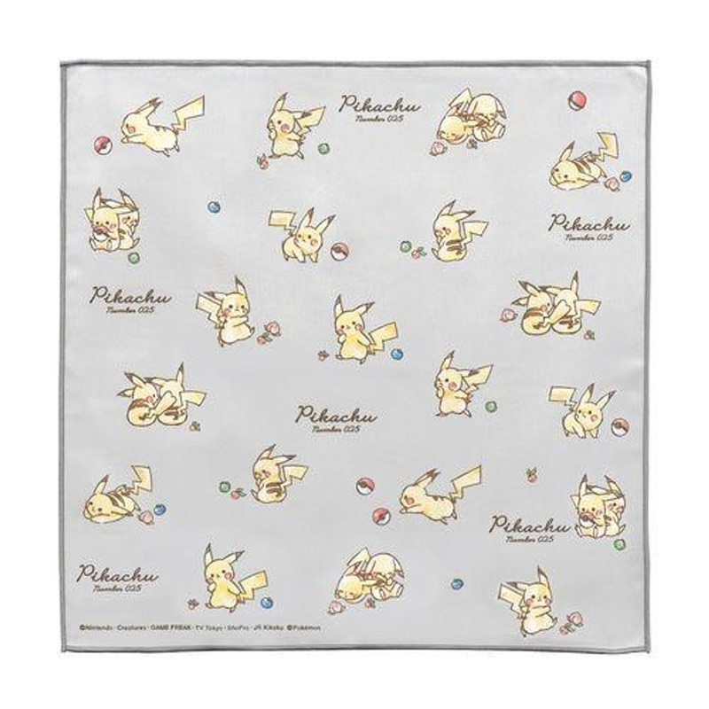 Pokemon Center Lunch Cloth “Pikachu Number 025” Outing Weather
