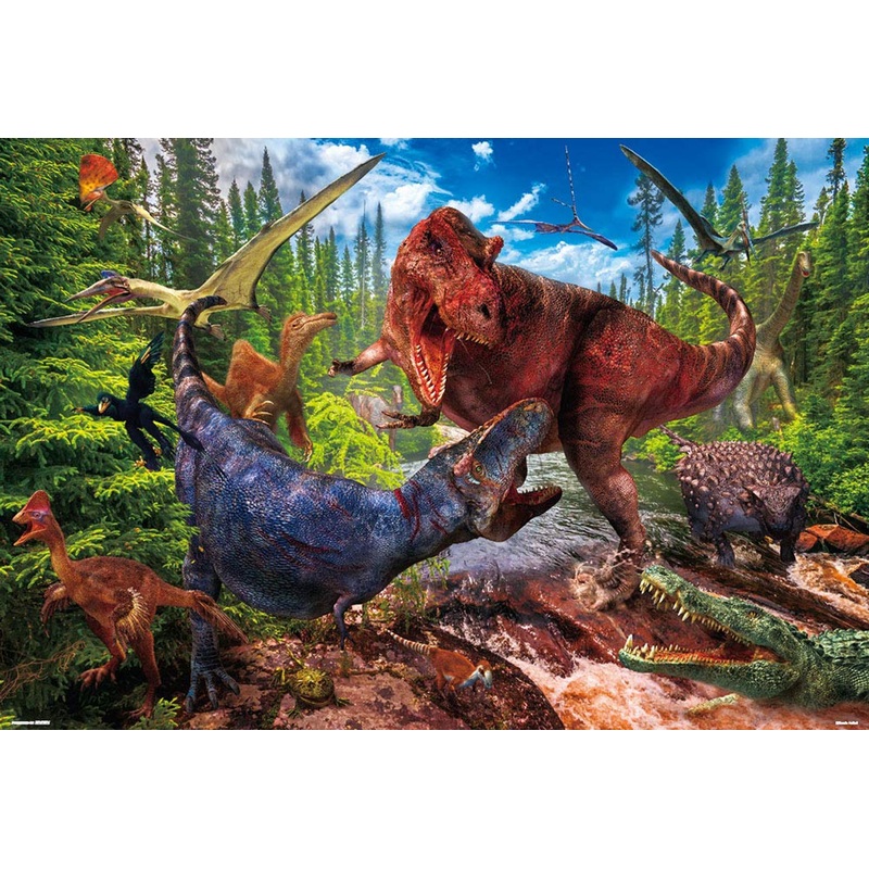 Beverly Jigsaw Puzzle 61-439 Tyrannosaurus Versus Tyrannosaurus (1000 Pieces)