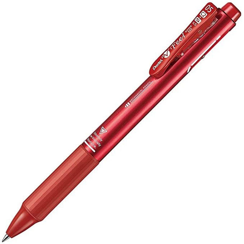 Pentel Vicuna Feel Multifunction Pen 0.5mm (Metallic Red)