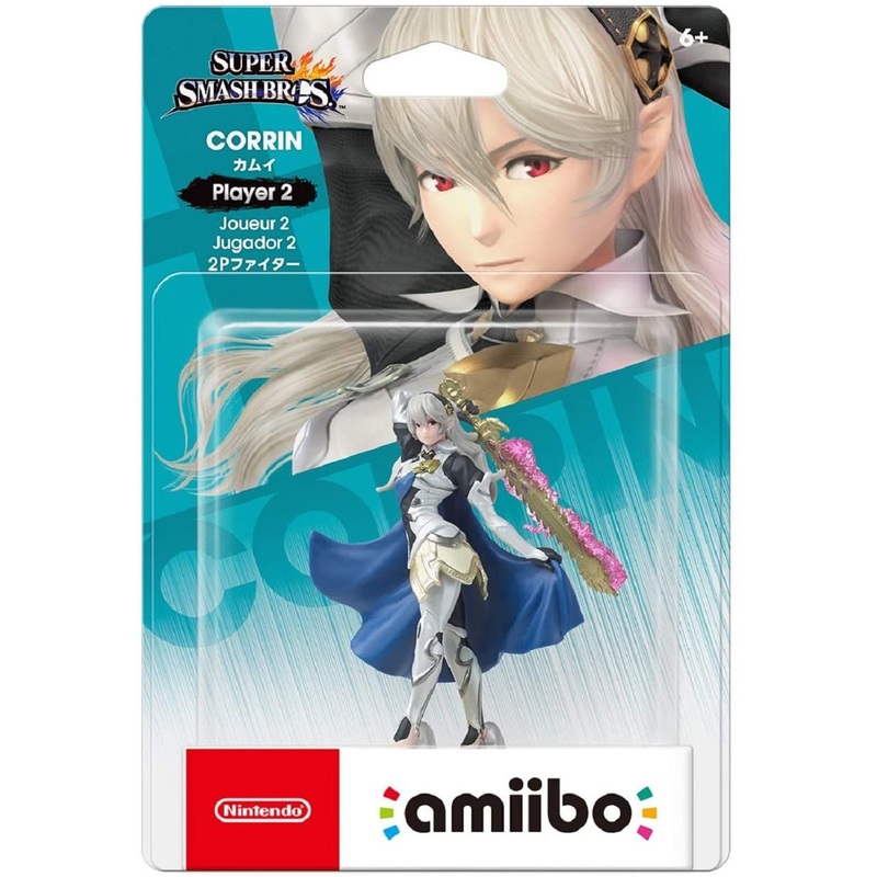 Nintendo amiibo Super Smash Bros. Corrin 2P Fighter Figure  (Fire Emblem Series)