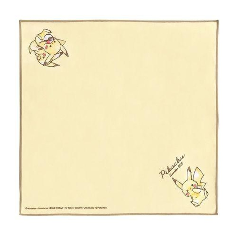 Pokemon Center Lunch Cloth “Pikachu Number 025” Sitting Down