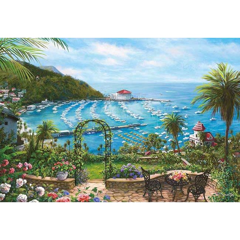 Appleone 300-366 Jigsaw Puzzle Catalina Retreat by Susan Rios (300 Pieces)