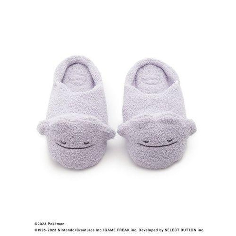 Pokemon Center [Gelato Pique] Fluffy Baby Ditto Slippers