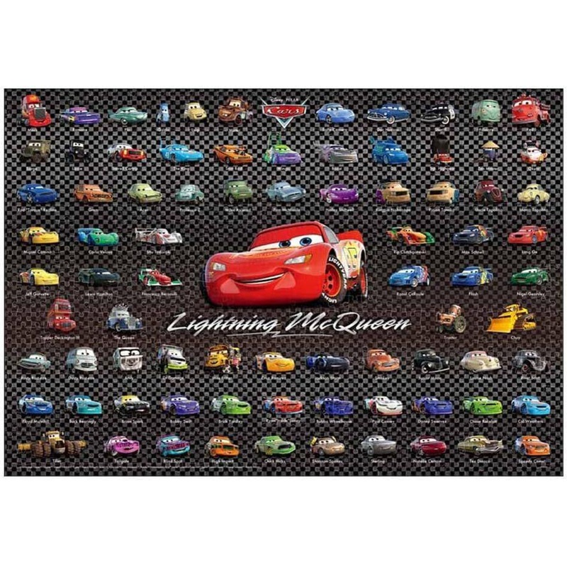 Tenyo D-1000-867 Jigsaw Puzzle Disney Cars Character Set (1000 Pieces)