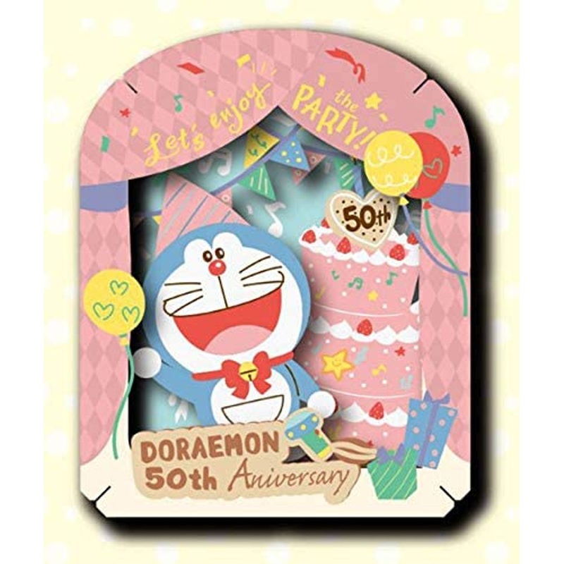 Ensky Paper Theater PT-167 Doraemon 50 Anniversary Celebrating with Cake