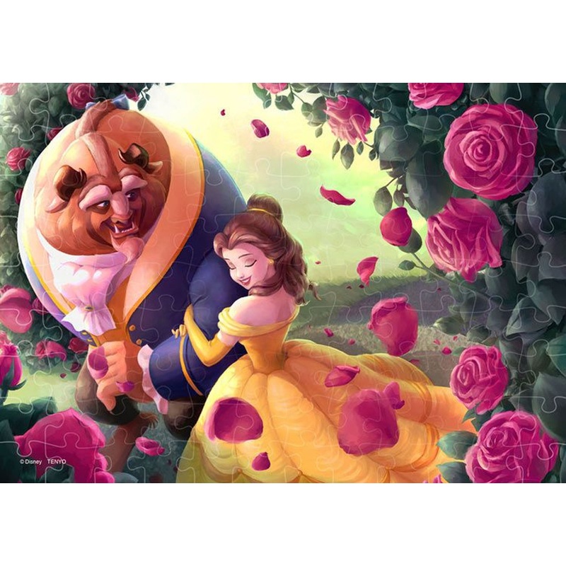 Tenyo Jigsaw Puzzle Disney Beauty and the Beast Through Roses (108 Pieces)