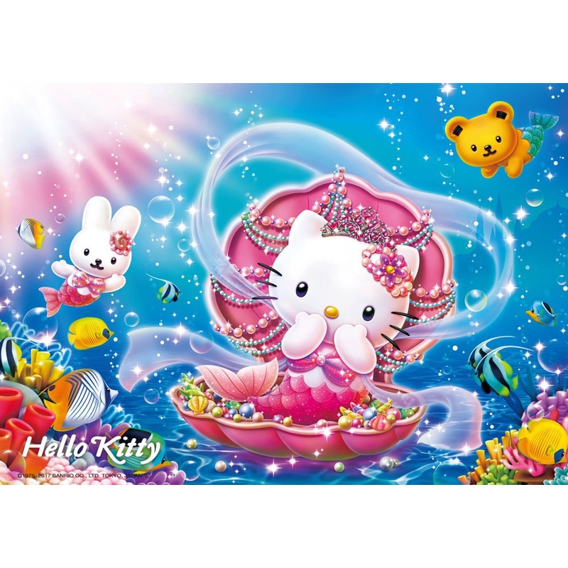 Beverly Jigsaw Puzzle 108-811 Hello Kitty Mermaid Princess Jigsaw (108 Pieces)