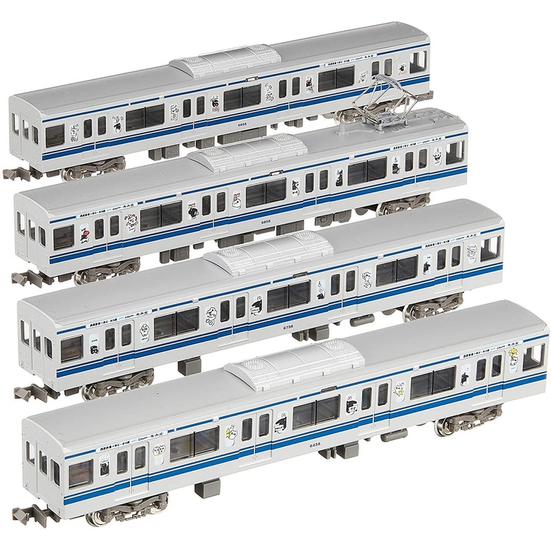 Greenmax 50622 Seibu Series 6000 (Seibu Railway x Chichibu/Honkawagoe with LAIMO & Song Song Meow) 4 Cars Add-on Set (N scale)