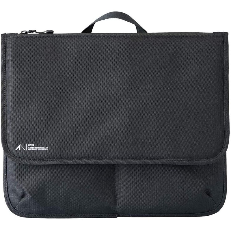LIHIT LAB. ALTNA Flap Pouch L (Black)