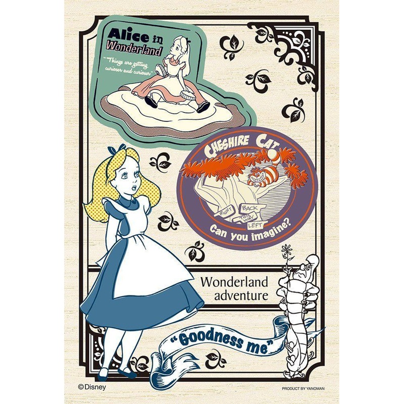 Yanoman 99-378 Jigsaw Puzzle Petit Light Badge Art Alice (Wooden Puzzle) (99 Small Pieces)