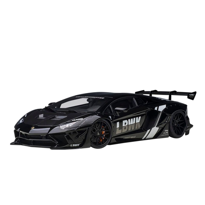 AUTOArt 1/18 Liberty Walk LB-Works Lamborghini Aventador Ltd (Black/Carbon) Finished Model