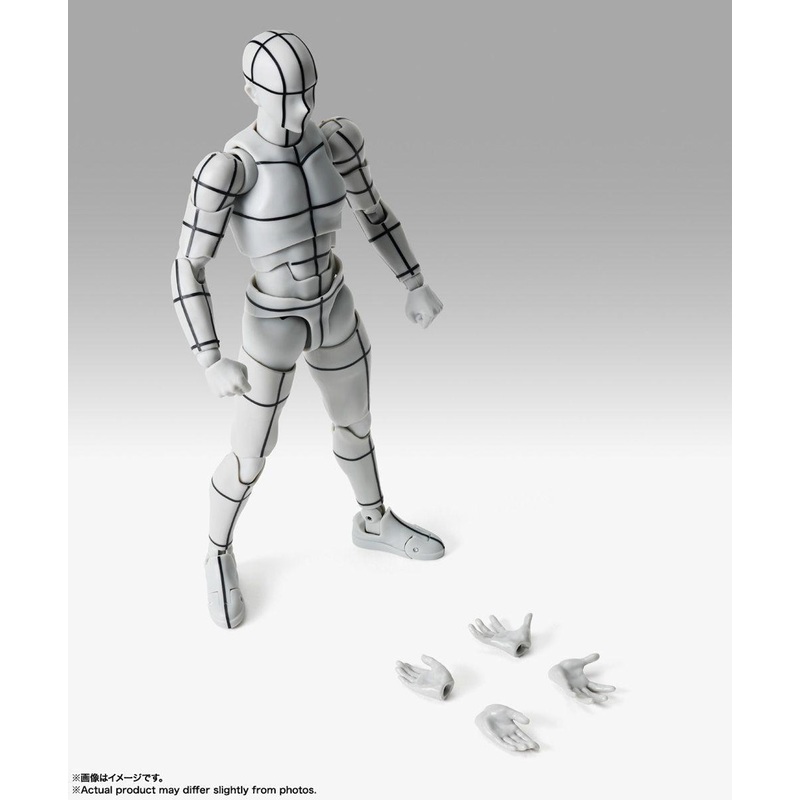 Bandai S.H. Figuarts Body-kun -Sports- Edition -Wire Frame- (Gray Color Ver.) Figure