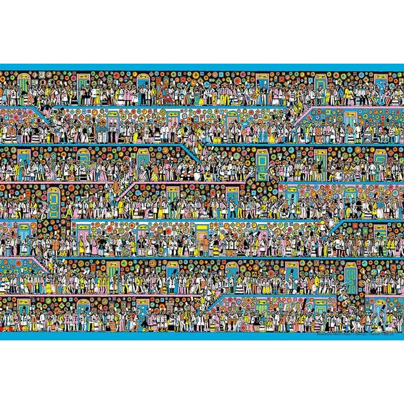 Beverly M81-734 Jigsaw Puzzle Where’s Wally Full of Clocks (1000 S-Pieces)
