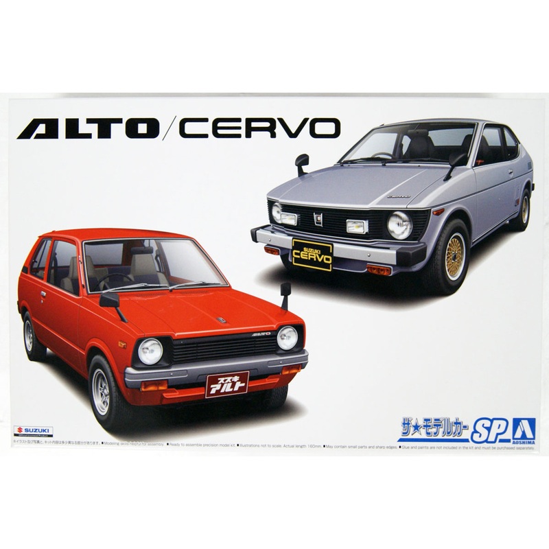 Aoshima 57858 The Model Car Suzuki SS30V Alto/SS20 Cervo 79 set 1/20 Scale Kit