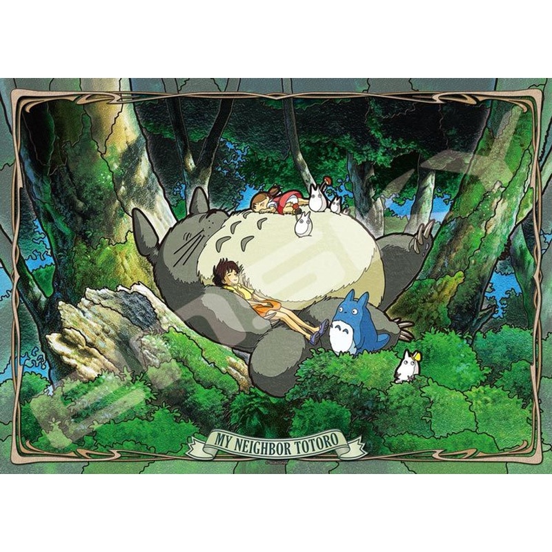 Ensky 500-AC01 Art Crystal Jigsaw Puzzle Studio Ghibli My Neighbor Totoro Nap Time (500 Pieces)