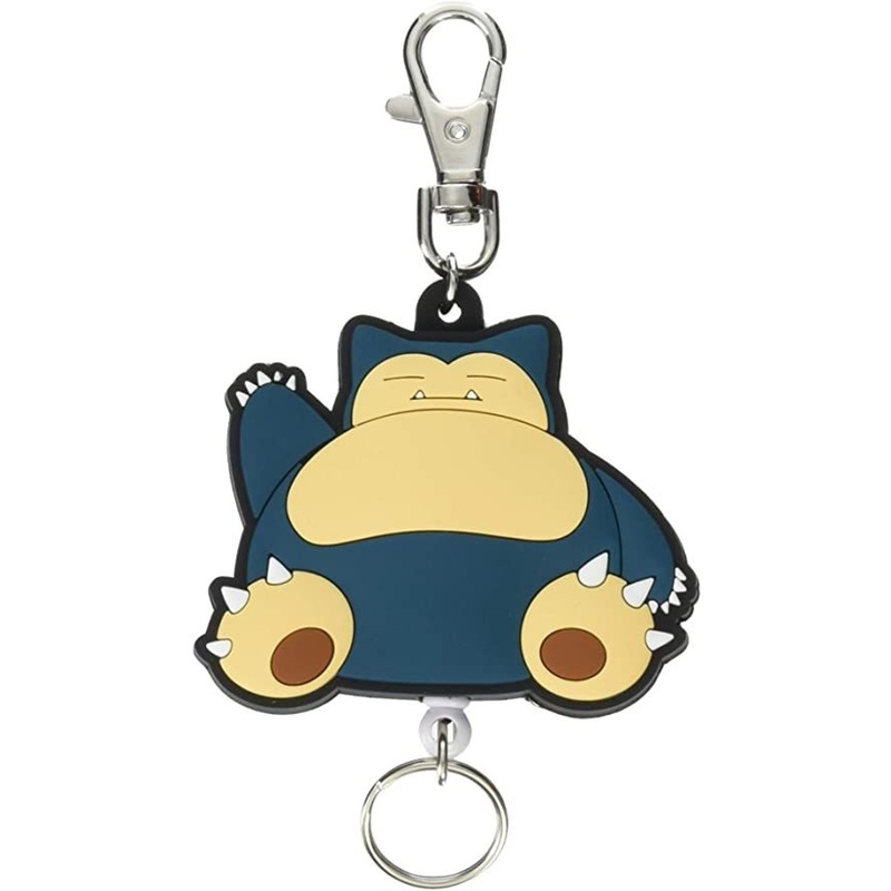 SK JAPAN Pokemon Rubber Reel Keychain Snorlax
