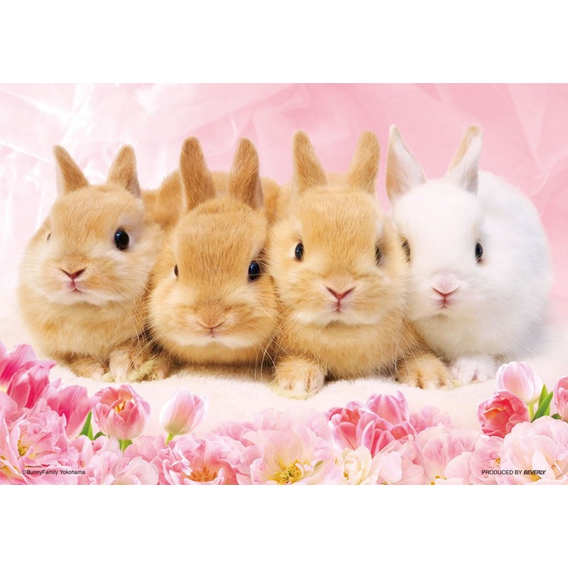 Beverly Jigsaw Puzzle P88-022 Baby Bunnies (88 L-Pieces)