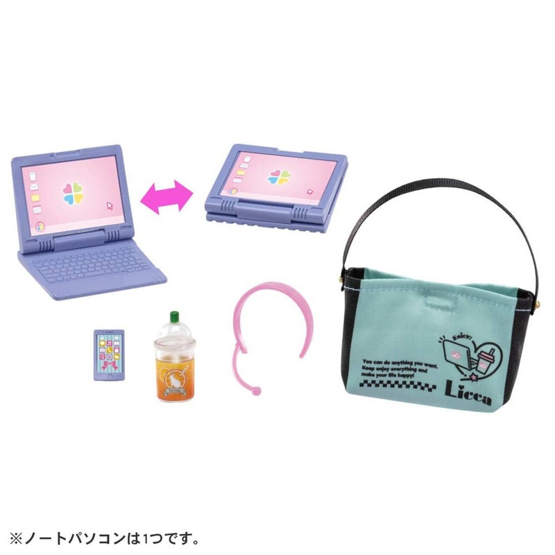 Takara Tomy LG-11 Licca Doll Always Remote Laptop & Smartphone Set