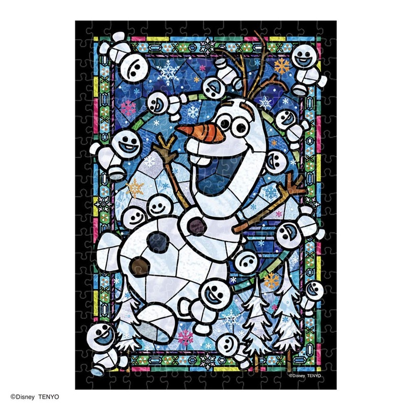 Tenyo Japan Jigsaw Puzzle DSG-266-967 Disney Frozen Olaf Staind Glass (266 Pieces)