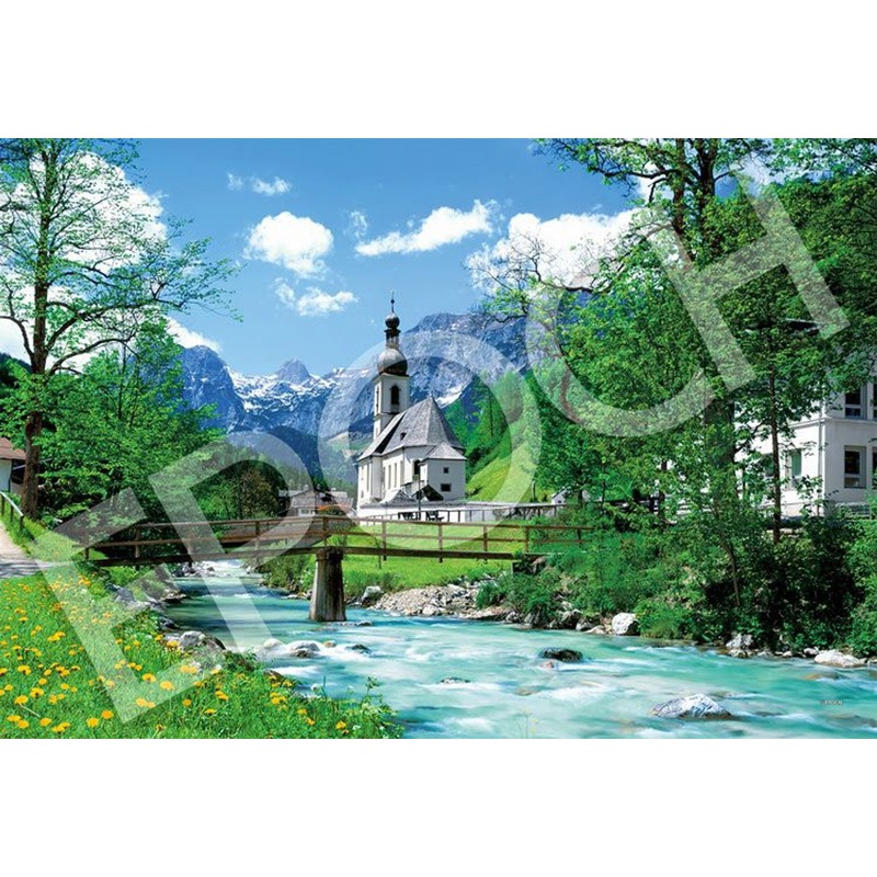 Epoch 31-036 Jigsaw Puzzle Church in Ramsau am Dachstein in Germany (1053 S-Pieces)