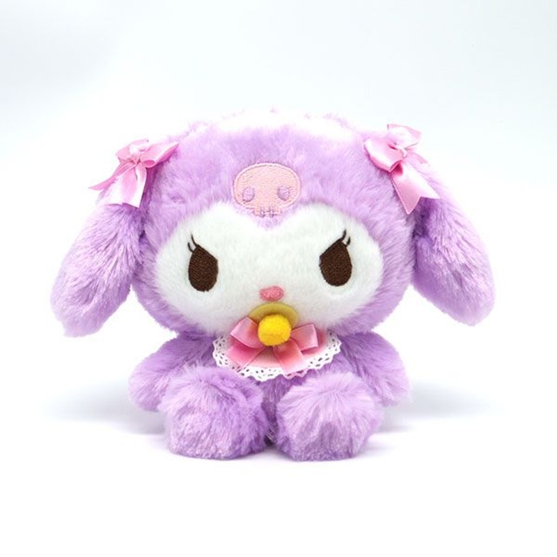 Nakajima Sanrio Fuwakuta Baby Plush Doll Kuromi (My Melody)