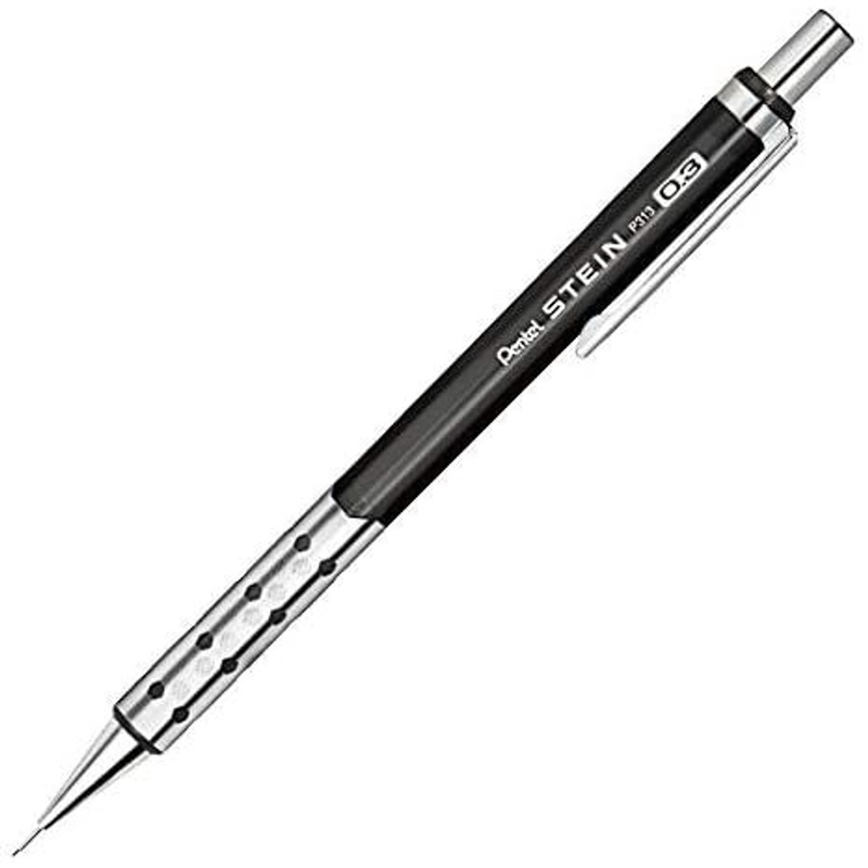 Pentel Stein Mechanical Pencil 0.3mm (Clear Black)