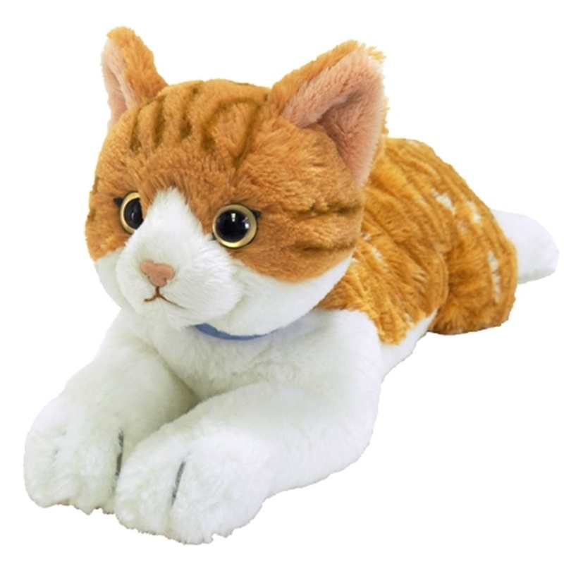 Sunlemon Plush Doll Hiza Neko Chashiro(White/Brown) Cat Size M