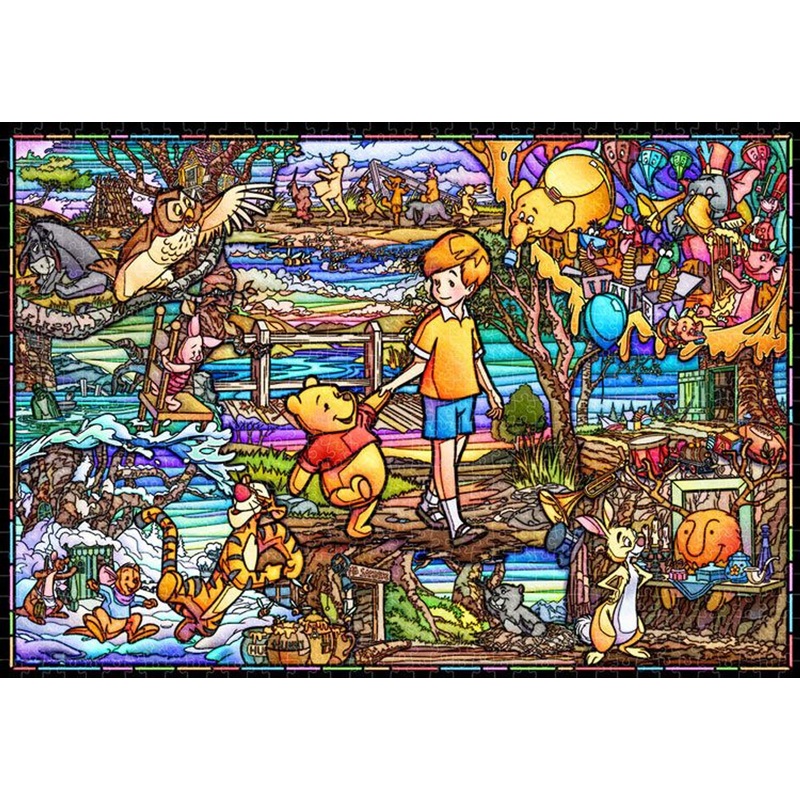 Tenyo DP1000-037 Jigsaw Puzzle Disney Winnie the Pooh Story (Pure White) (1000 Pieces)
