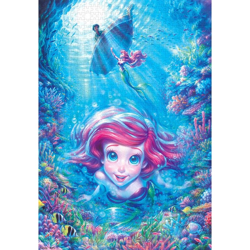 Tenyo D1000-082 Jigsaw Puzzle Disney The Little Mermaid Blue Ocean (1000 Pieces)