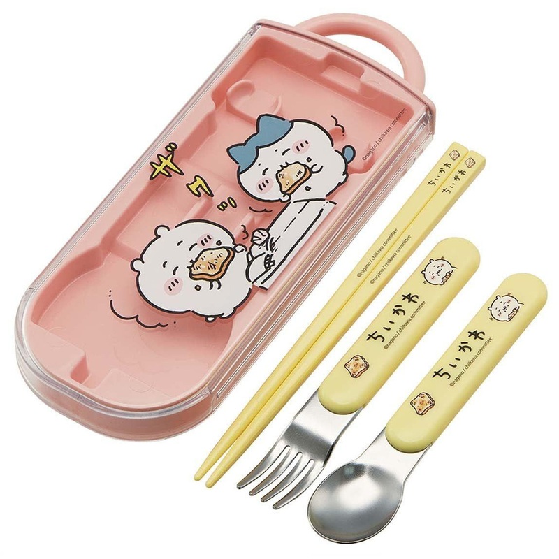 Skater Chiikawa Fork, Spoon and Chopsticks Set