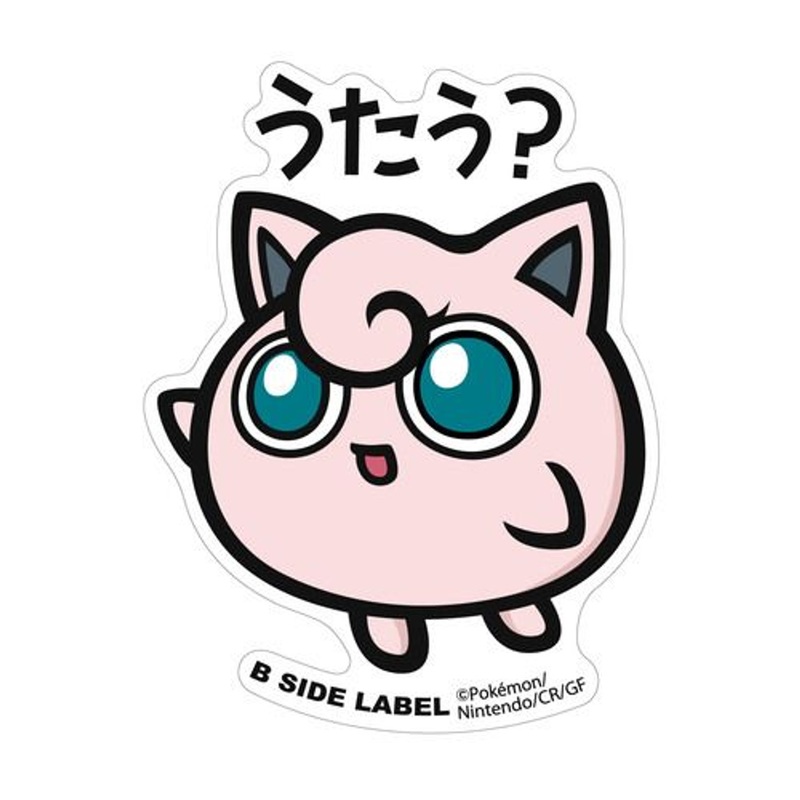 Pokemon Center B-SIDE LABEL BIG Sticker Jigglypuff