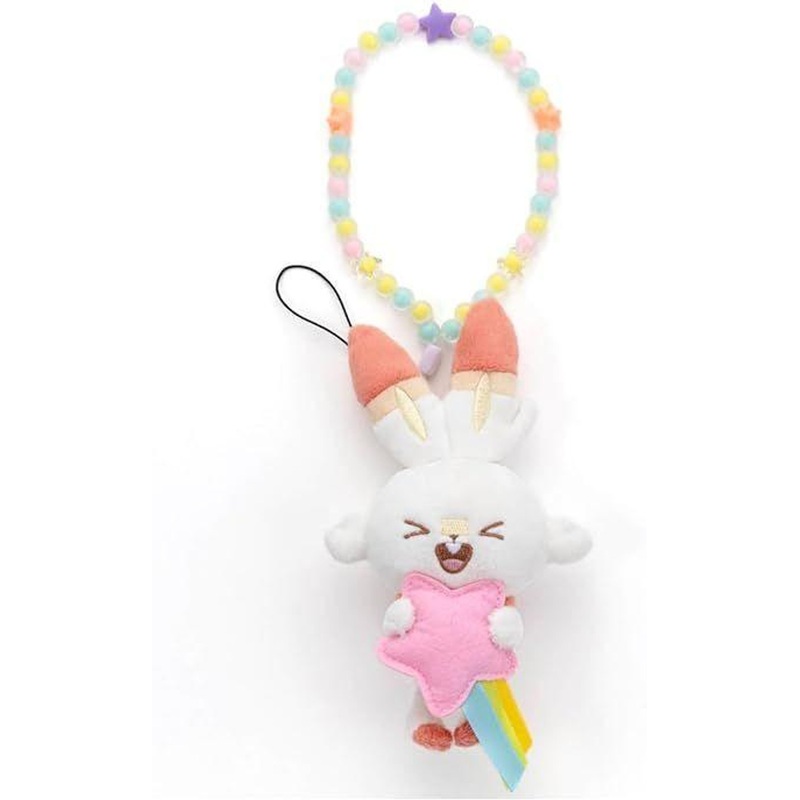 Takara Tomy Pokemon PokePeace Plush Toy Strap (Hoshizora Ver.)  Scorbunny