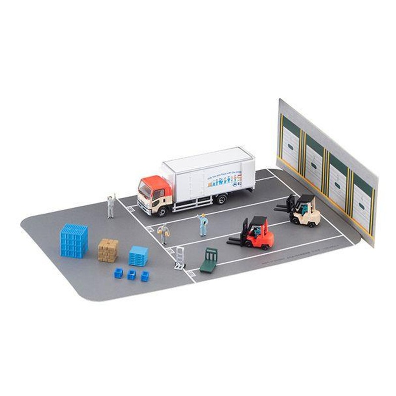 Tomytec Truck Collection Logistics Site Truck Set B K.R.S. Corporation (N scale)