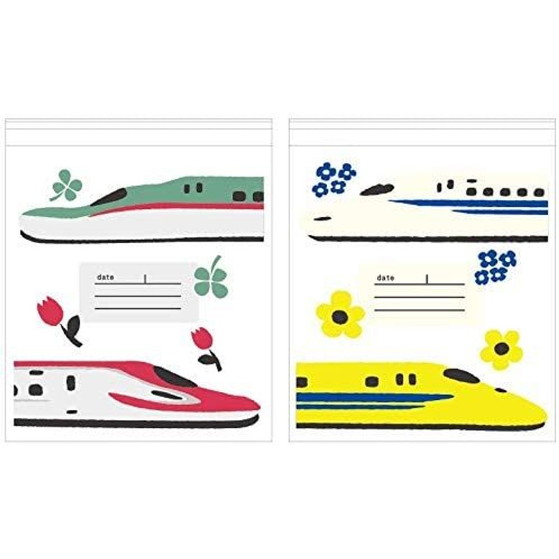 Popondetta Shinkansen East-West Zip Bag Set (10 pcs)