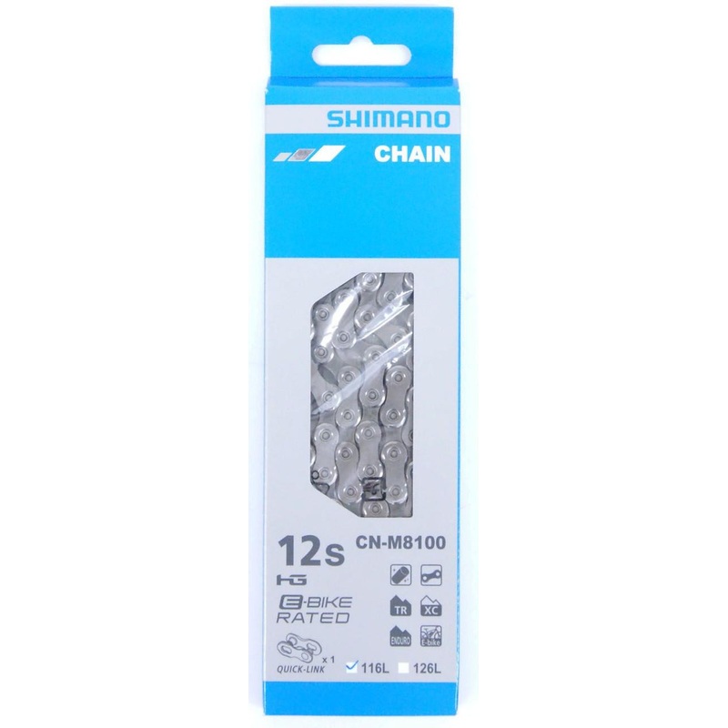 Shimano (Cycling) Deore XT Chain CN-M8100 12-speed | 116 links with Chain Connector