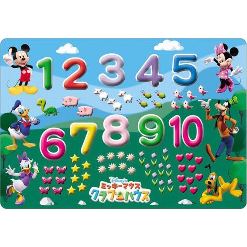 Tenyo DC27-024 Jigsaw Puzzle Disney Let’s Play with Numbers and Mickey!  (27 Pieces)