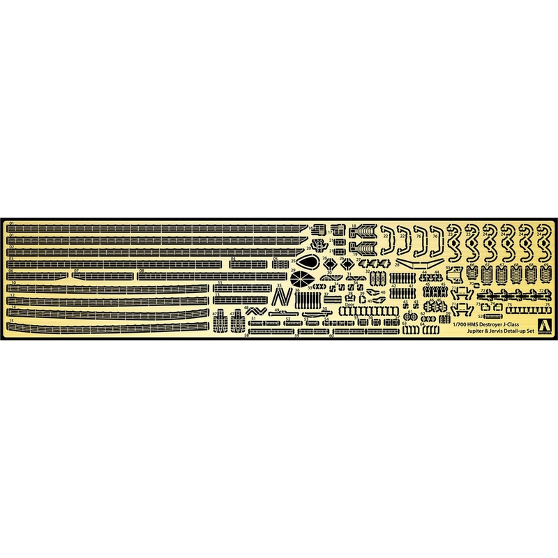 Aoshima Waterline 057681 ROYAL NAVY DESTROYER DETAIL UP PARTS SET 1/700 scale kit