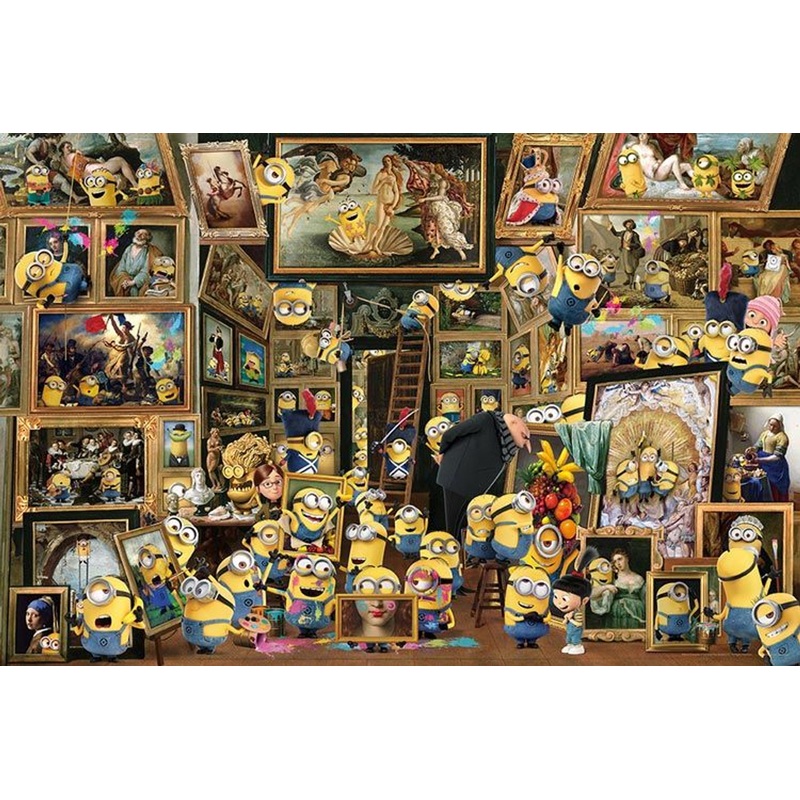 Yanoman 10-1423 Jigsaw Puzzle Minions Museum of Minions Art (1000 Pieces)