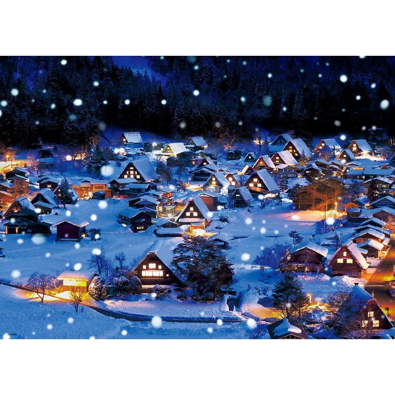 Beverly Jigsaw Puzzle 66-136 Snow in Shirakawa-go, Gifu, Japan (600 Pieces)