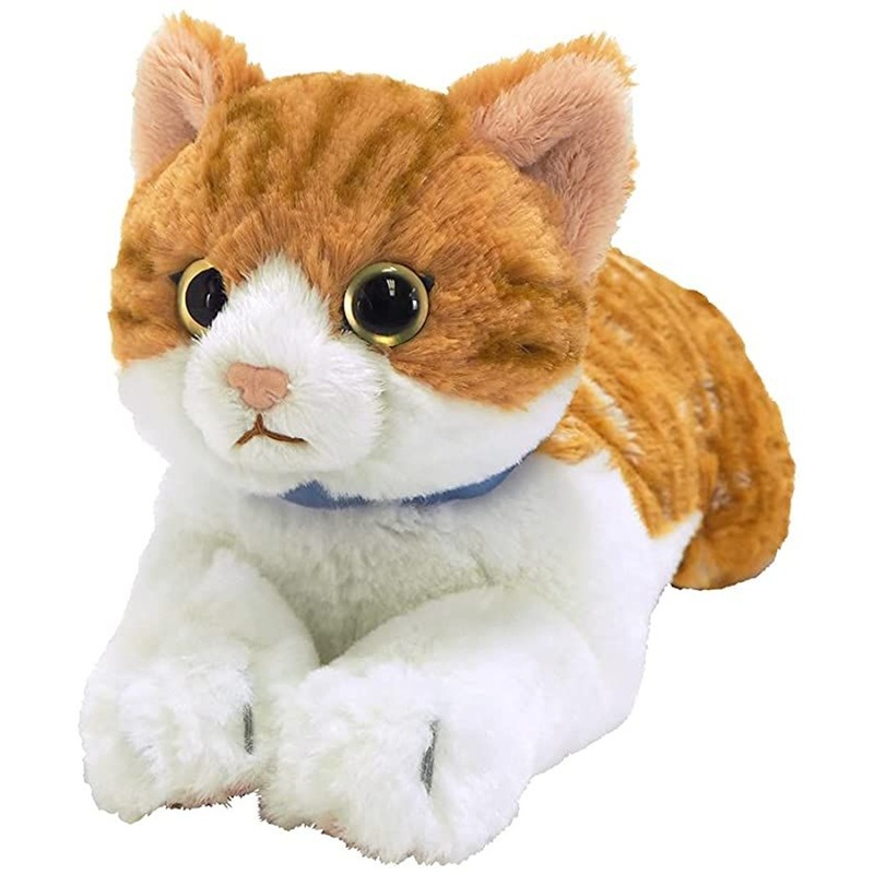 Sunlemon Plush Doll Hiza Neko Chashiro(White/Brown) Cat Size S