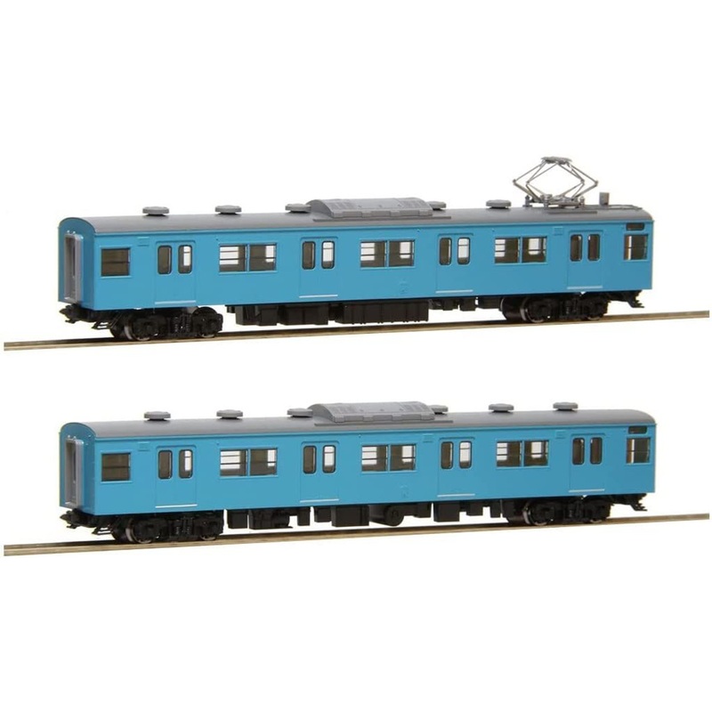 Tomix 98496 JR Series 103 Commuter Train (JR West Specification/ Black Sash/ Sky Blue) 2 Cars Add-on Set (N scale)