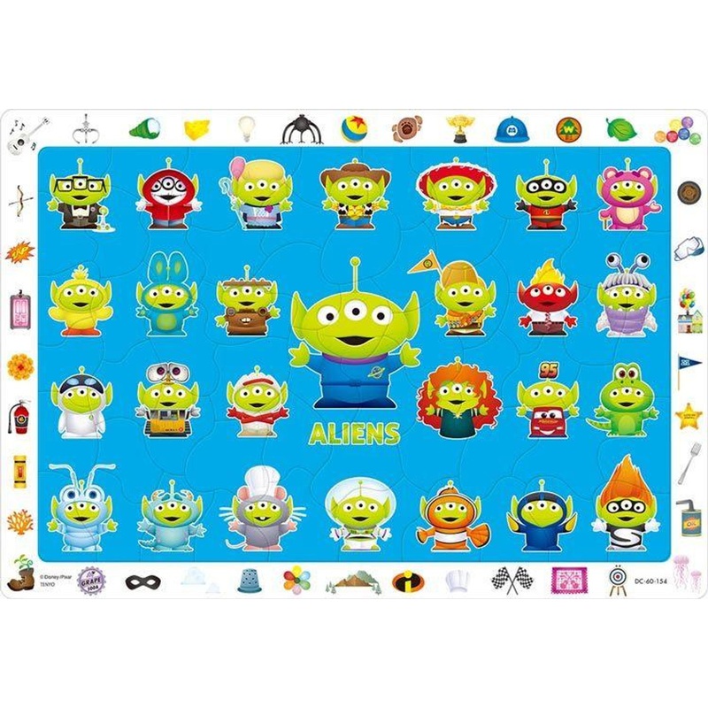 Tenyo DC60-154 Jigsaw Puzzle Toy Story Aliens (60 Pieces)