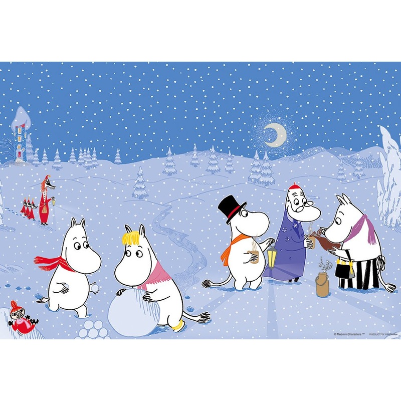 Yanoman Prism Art Jigsaw Puzzle 62-17 Moomin Fun Winter at Moominvalley (216 Pieces)