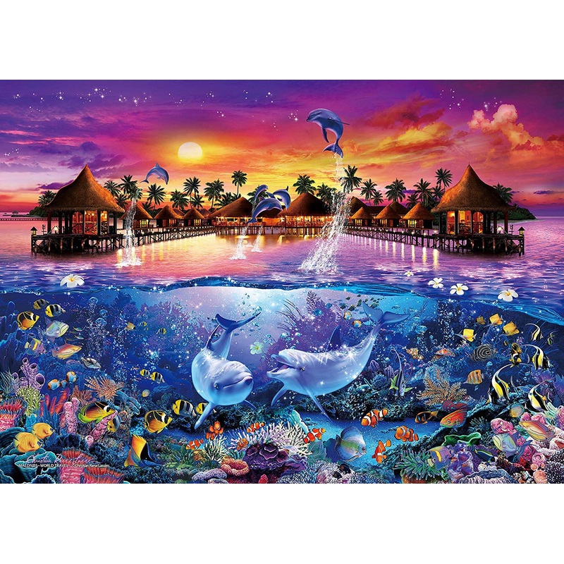 Epoch Jigsaw Puzzle 07-719 Lassen Maldives World Travel (500 Pieces)