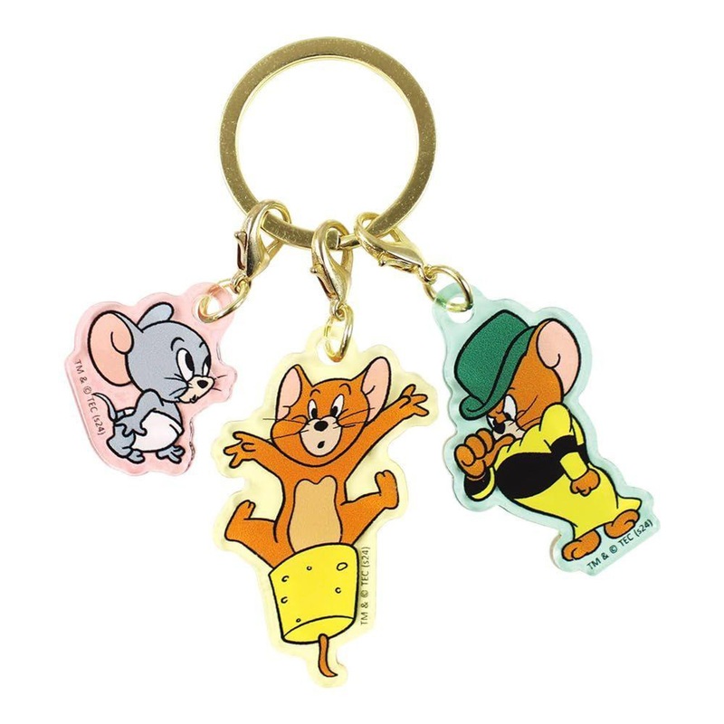 T’s Factory Tom And Jerry 3 Charm Keyholder Tuffy / Jerry / Muscles
