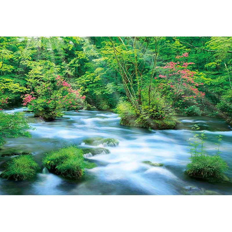 Apollo-sha Jigsaw Puzzle 48-645 Japanese Scenery Azalea and River (300 Pieces)